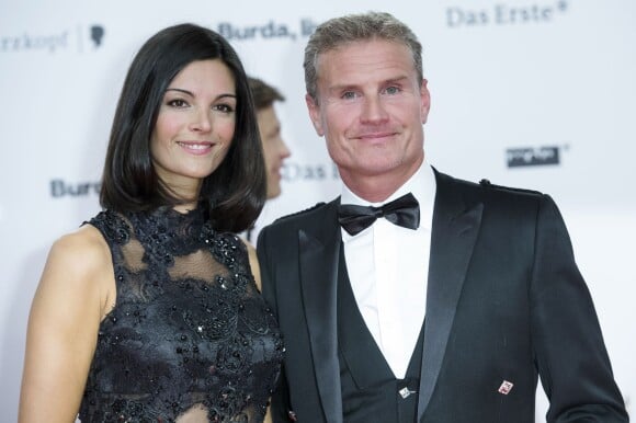 David Coulthard et sa femme Karen Minier à la cérémonie des Bambi Awards à Berlin le 13 novembre 2014