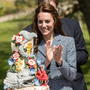 Kate Middleton au Magic Garden au palais Hampton Court à Londres. Le 4 mai 2016