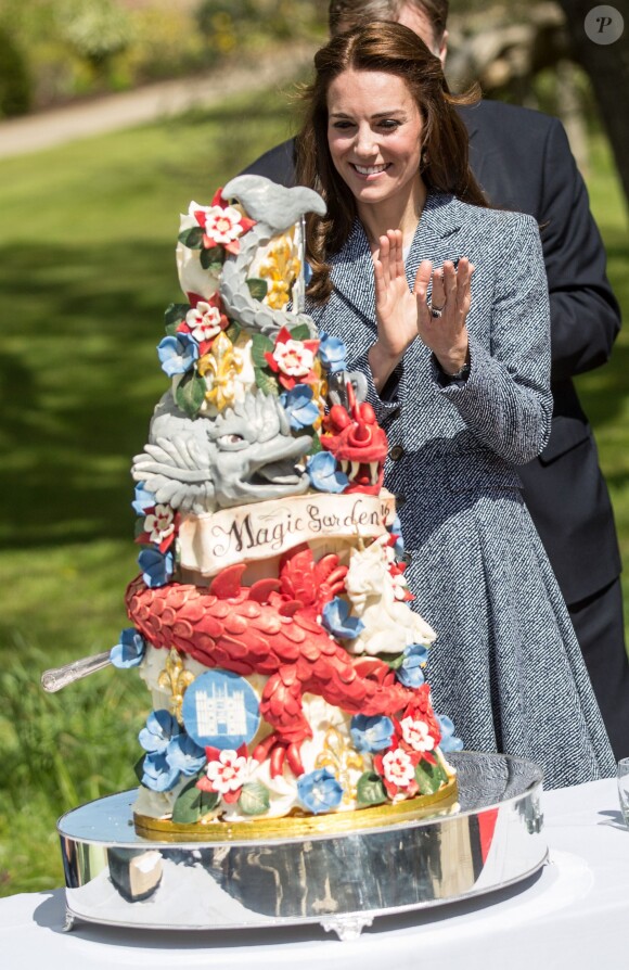 Kate Middleton au Magic Garden au palais Hampton Court à Londres. Le 4 mai 2016