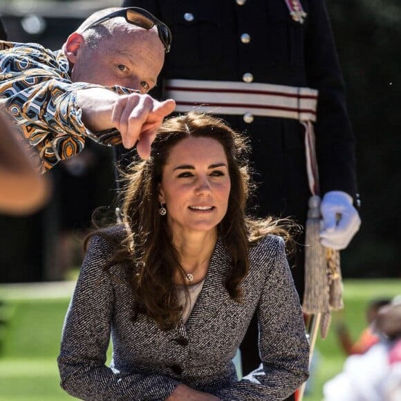 Kate Middleton inaugure le Magic Garden au palais Hampton Court à Londres. Le 4 mai 2016