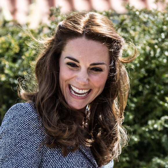 Kate Middleton inaugure le Magic Garden au palais Hampton Court à Londres. Le 4 mai 2016