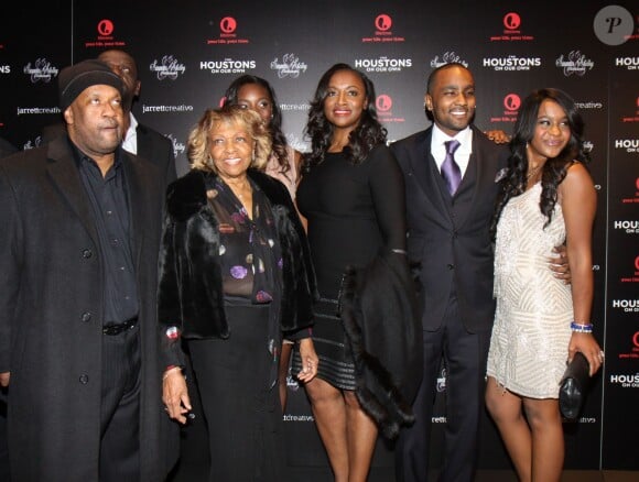 Cissy Houston, Pat Houston, Nick Gordon, Bobbi Kristina Brown - La famille Houston a l'avant-premiere de leur nouvelle emission de tele-realite, le 22 octobre 2012 à New York