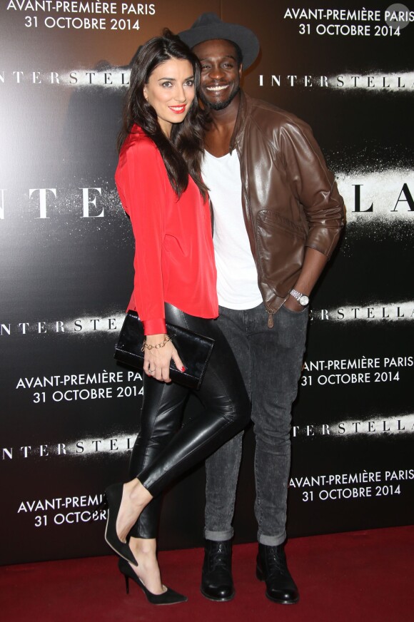 Corneille et son épouse Sofia de Medeiros - Première du film "Interstellar" au Grand Rex à Paris. Le 31 octobre 2014