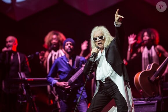 Michel Polnareff en concert à l'AccorHotels Arena de Paris le 7 mai 2016. © Cyril Moreau/Bestimage