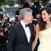 George Clooney et sa femme Amal Alamuddin (robe Atelier Versace et bijoux Cartier) - Montée des marches du film "Money Monster" lors du 69ème Festival International du Film de Cannes. Le 12 mai 2016. © Borde-Jacovides-Moreau/Bestimage