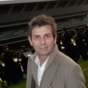 Exclusif - Frédéric Taddeï à l'Hippodrome de Paris-Vincennes, le 25 janvier 2015.