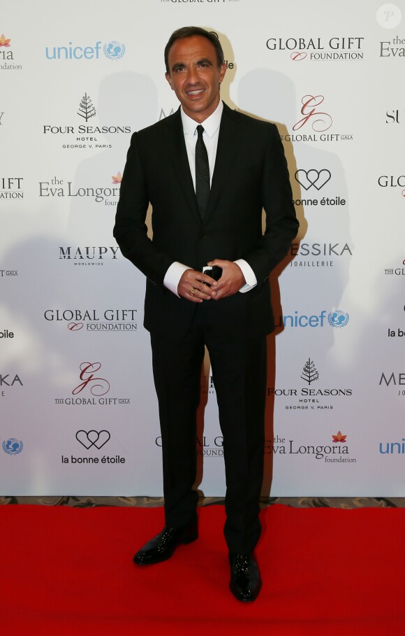 Nikos Aliagas, au Four Seasons Hotel George V, à Paris, le 9 mai 2016. © Marc Ausset-Lacroix