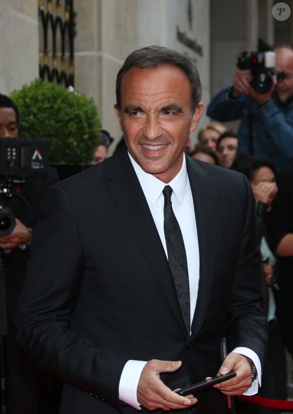 Nikos Aliagas, au Four Seasons Hotel George V, à Paris, le 9 mai 2016. © Marc Ausset-Lacroix