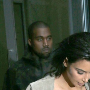 Kanye West et sa femme Kim Kardashian dans les rues de New York. Le 1er mai 2016