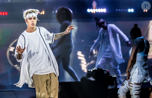 Justin Bieber en concert à Auburn Hills dans le cadre de sa tournée "The Purpose World Tour", le 26 avril 2016. © Marc Nader/Zuma Press/Bestimage26/04/2016 - Auburn Hills
