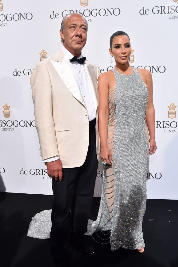 Kim Kardashian et Fawaz Gruosi - Photocall de la soirée de Grisogono à l'hôtel Eden Roc au Cap d'Antibes lors du 69 ème Festival International du Film de Cannes, le 17 mai 2016. © Jacovides-Borde-Bébert/Bestimage