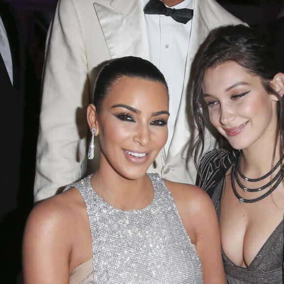 Kim Kardashian, Bella Hadid - Dîner de la soirée de Grisogono à l'hôtel Eden Roc au Cap d'Antibes lors du 69ème Festival International du Film de Cannes. Le 17 mai 2016. © Borde-Bebert-Jacovides / Bestimage