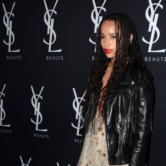 Zoë Kravitz, ambassadrice de YSL Beauté, assiste à la soirée de lancement du Mascara Vinyl Couture au Gibson Brands. Los Angeles, le 18 mai 2016.