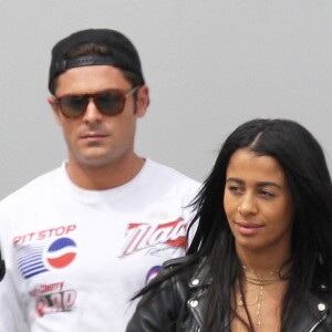 Exclusif - Zac Efron et sa compagne Sami Miro sur le tournage de "Neighbors 2" à Atlanta le 28 septembre 2015.