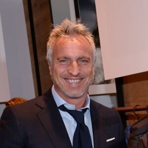 Exclusif - David Ginola - Soirée d'ouverture de la boutique Fusalp au 9 rue des Blancs Manteaux à Paris le 6 octobre 2015.