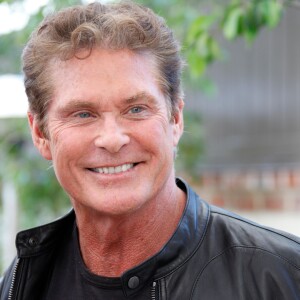 David Hasselhoff, en conférence de presse pour son reality show "Hoff the Record". Le 18 mars 2016