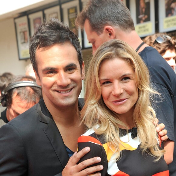 Louise Ekland et Alex Goude - Le jury de "La France A Un Incroyable Talent" arrive au Théâtre André Malraux de Rueil-Malmaison pour le début des auditions le 8 septembre 2014.