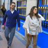 Eva Longoria et son fiancé Jose Baston vont déjeuner dans un restaurant à Madrid le 2 Avril 2016.
