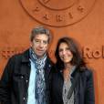 Michel Cymes et sa femme Nathalie au village des Internationaux de France de tennis de Roland-Garros à Paris le 22 mai 2016. © Dominique Jacovides/Bestimage