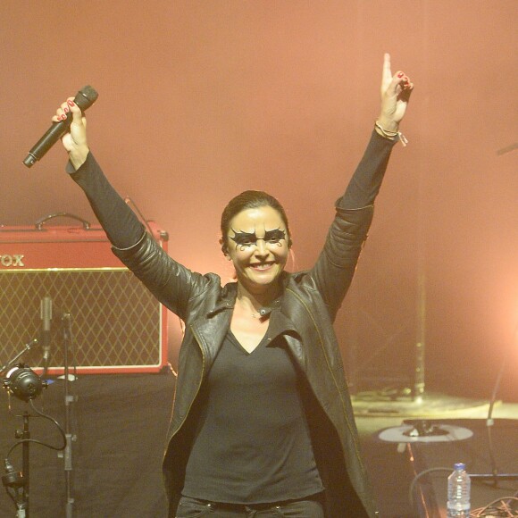 Sandrine Quétier et son groupe The Jokers en concert à l'Olympia à Paris au profit de l'association Ela. Le 22 mai 2016 © Coadic Guirec / Bestimage