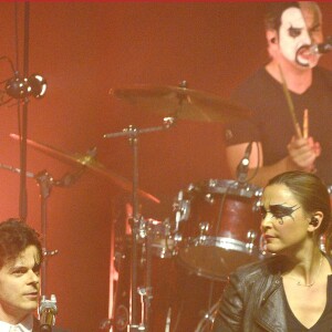 Michaël Gregorio et Sandrine Quétier - Sandrine Quétier et son groupe The Jokers en concert à l'Olympia à Paris au profit de l'association Ela. Le 22 mai 2016 © Coadic Guirec / Bestimage