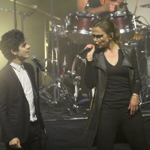 Michaël Gregorio et Sandrine Quétier - Sandrine Quétier et son groupe The Jokers en concert à l'Olympia à Paris au profit de l'association Ela. Le 22 mai 2016 © Coadic Guirec / Bestimage