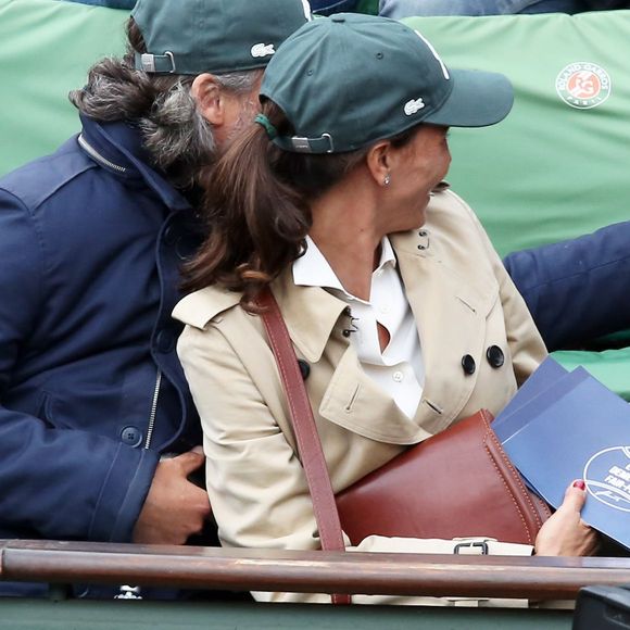 Inés Sastre dans les tribunes des Internationaux de France de tennis de Roland Garros à Paris le 23 mai 2016. © Dominique Jacovides/Bestimage