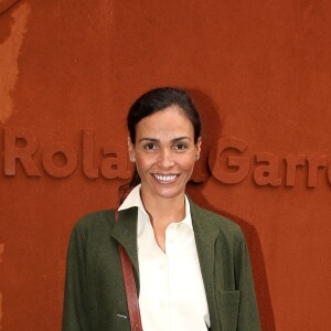 Inès Sastre pose au village des Internationaux de France de tennis de Roland-Garros à Paris le 23 mai 2016. © Dominique Jacovides/Bestimage
