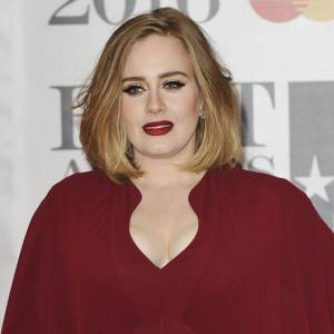 Adele - Photocall de la cérémonie des BRIT Awards 2016 à l'O2 Arena à Londres, le 24 février 2016