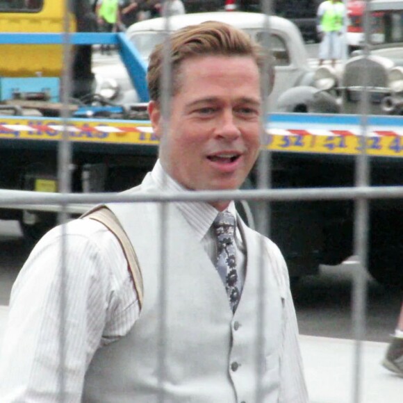 Brad Pitt - Tournage du film "Allied" à Las Palmas en Espagne. Le 21 mai 2016