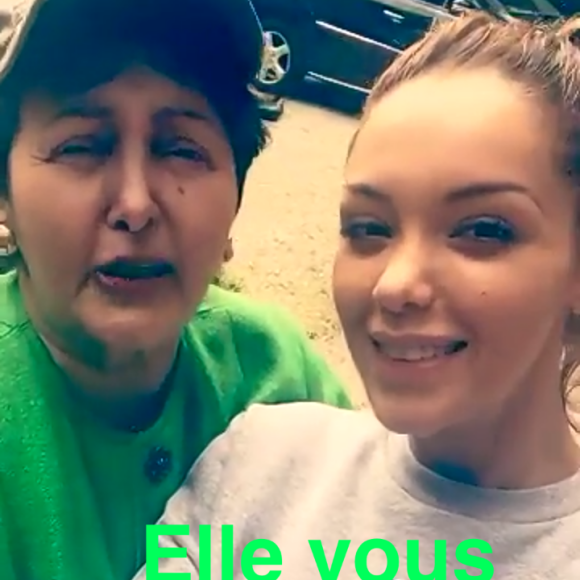 Nabilla Benattia et sa grand-mère Livia sur Snapchat