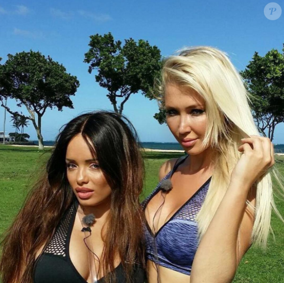 Aurélie Preston et Andréane sur le tournage des Anges 8