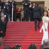Eva Longoria - Montée des marches du film "Café Society" pour l'ouverture du 69ème Festival International du Film de Cannes. Le 11 mai 2016.