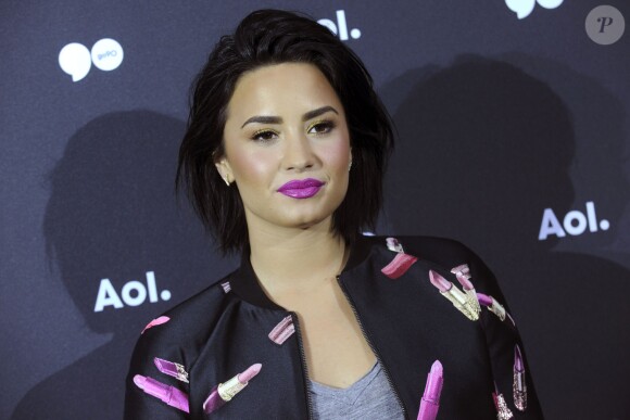 Demi Lovato lors de la soirée "AOL Newfront 2016" à New York, le 3 mai 2016. © Future-Image via ZUMA Press/Bestimage