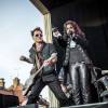 Johnny Depp en concert avec The "Hollywood Vampires" au parc d'attractions "Gröna Lund" à Stockholm en Suède le 30 mai 2016.