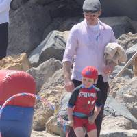 Robert Downey Jr. et Exton, 4 ans : Iron Man s'éclate avec son Spider-fiston