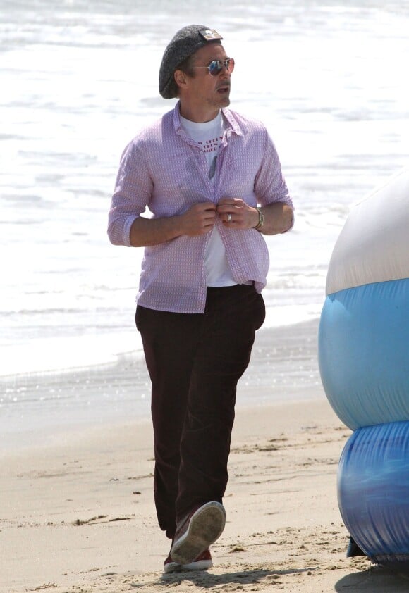 Robert Downey Jr. à la fête annuelle Memorial Day au domicile de Joel Silver sur la plage de Malibu, le 30 mai 2016