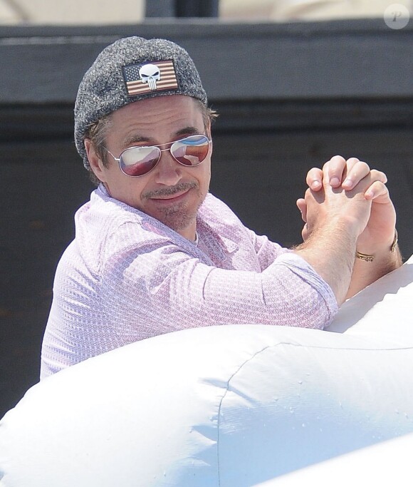 Robert Downey Jr. à la fête annuelle Memorial Day au domicile de Joel Silver sur la plage de Malibu, le 30 mai 2016