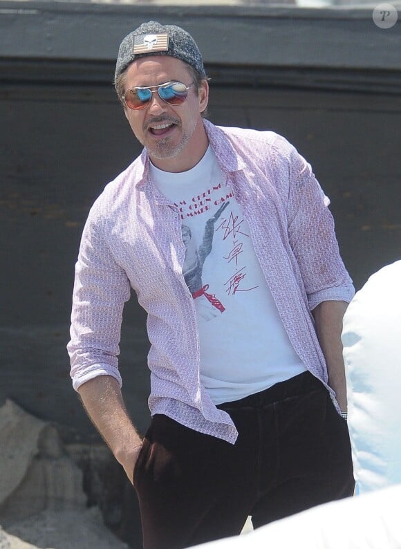 Robert Downey Jr. à la fête annuelle Memorial Day au domicile de Joel Silver sur la plage de Malibu, le 30 mai 2016