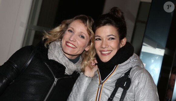 Exclusif - Alexandra Lamy et Mélanie Doutey à Paris le 18 décembre 2013.