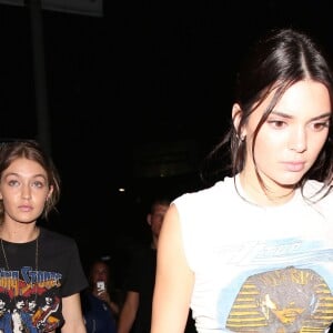 Kendall Jenner et Gigi Hadid quittent The Nice Guy à Los Angeles, le 2 juin 2016.