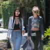 Kendall Jenner et Gigi Hadid  à West Hollywood, Los Angeles, le 2 juin 2016.