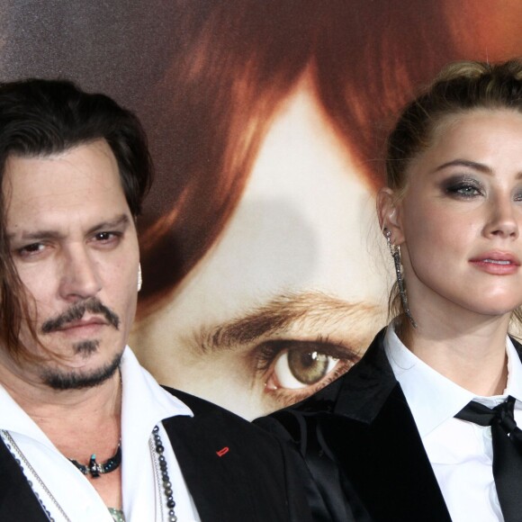 Johnny Depp et sa femme Amber Heard - Première de "The Danish Girl" à Westwood le 21 novembre 2015.