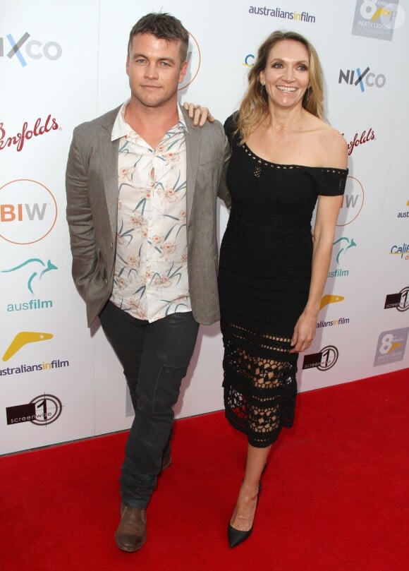 Luke Hemsworth et sa femme Samantha Hemsworth au diner Australians In Film Heath Ledger Scholarship à l'hôtel Mr. C Beverly Hills à Los Angeles, le 1er juin 2016