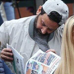 Cyril Hanouna - People dans les tribunes des internationaux de France de Roland Garros à Paris le 4 juin 2016. © Moreau - Jacovides / Bestimage