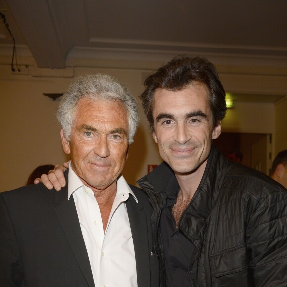 Semi-exclusif - Jean-Paul Enthoven et son fils Raphaël Enthoven au Théâtre du Châtelet à Paris le 6 juin 2016, à l'occasion du dernier concert de la tournée de Patrick Bruel hommage à Barbara, avec l'album Très souvent, je pense à vous. © Coadic Guirec / Bestimage