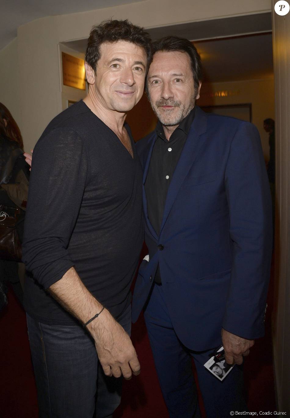 Jean Hugues Anglade Et Ses Fils Semi-exclusif - Patrick Bruel et Jean-Hugues Anglade au Théâtre du