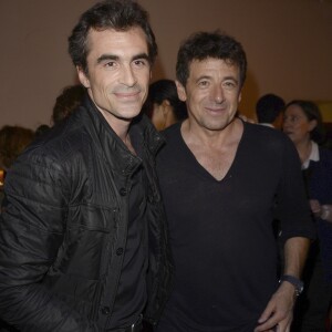 Semi-exclusif - Raphaël Enthoven et Patrick Bruel au Théâtre du Châtelet à Paris le 6 juin 2016, à l'occasion du dernier concert de la tournée de Patrick Bruel hommage à Barbara, avec l'album Très souvent, je pense à vous. © Coadic Guirec / Bestimage