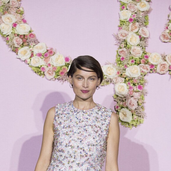 Laetitia Casta (cuissarde Dior, robe Dior Haute Couture) au Gala d'ouverture de la saison du Ballet de l'Opéra national de Paris, le 24 septembre 2015.