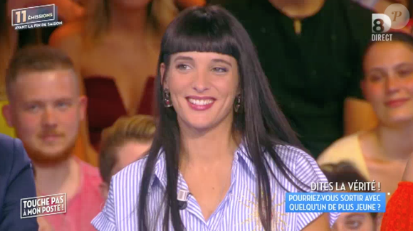 Erika Moulet confesse avoir eu des relations avec des mineurs alors qu'elle était majeure. Emission "Touche pas à mon poste" sur D8. Le 7 juin 2016.